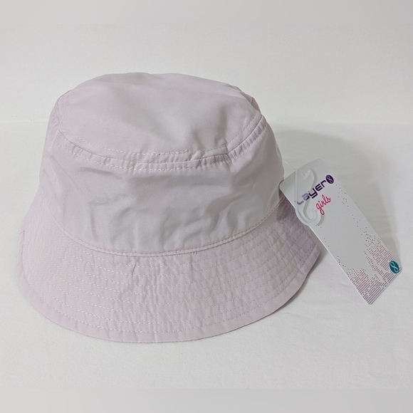 Layer 8 Pink Baby Girls UPF 40+ Sun Protection Bucket Hat, New With Tag - Picture 3 of 6